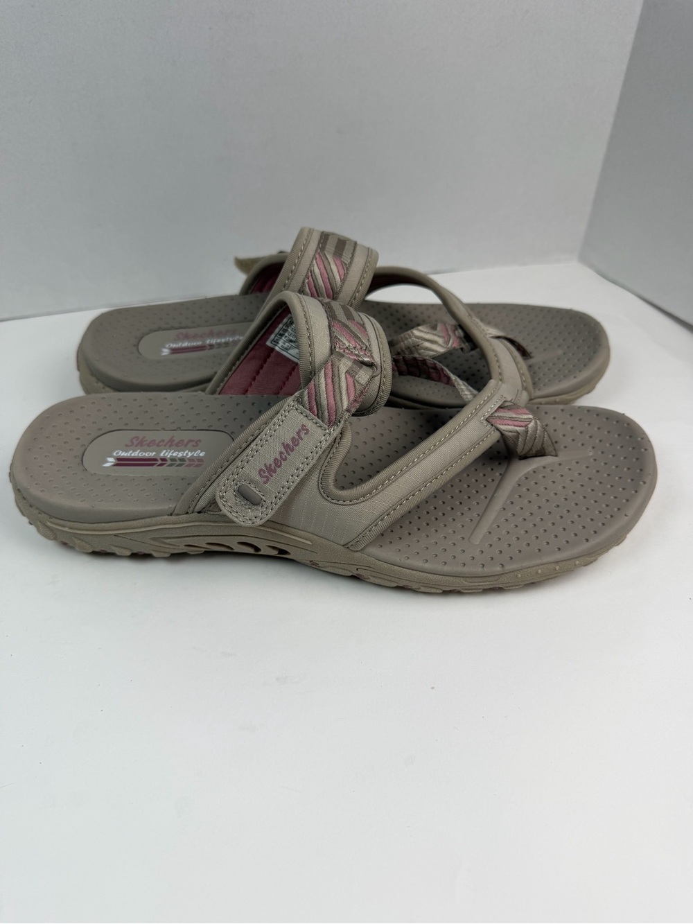 Skechers Women's Tan Reggae Strap Thong Sandals Size 10 Outdoor Lifestyle - Picture 4 of 11
